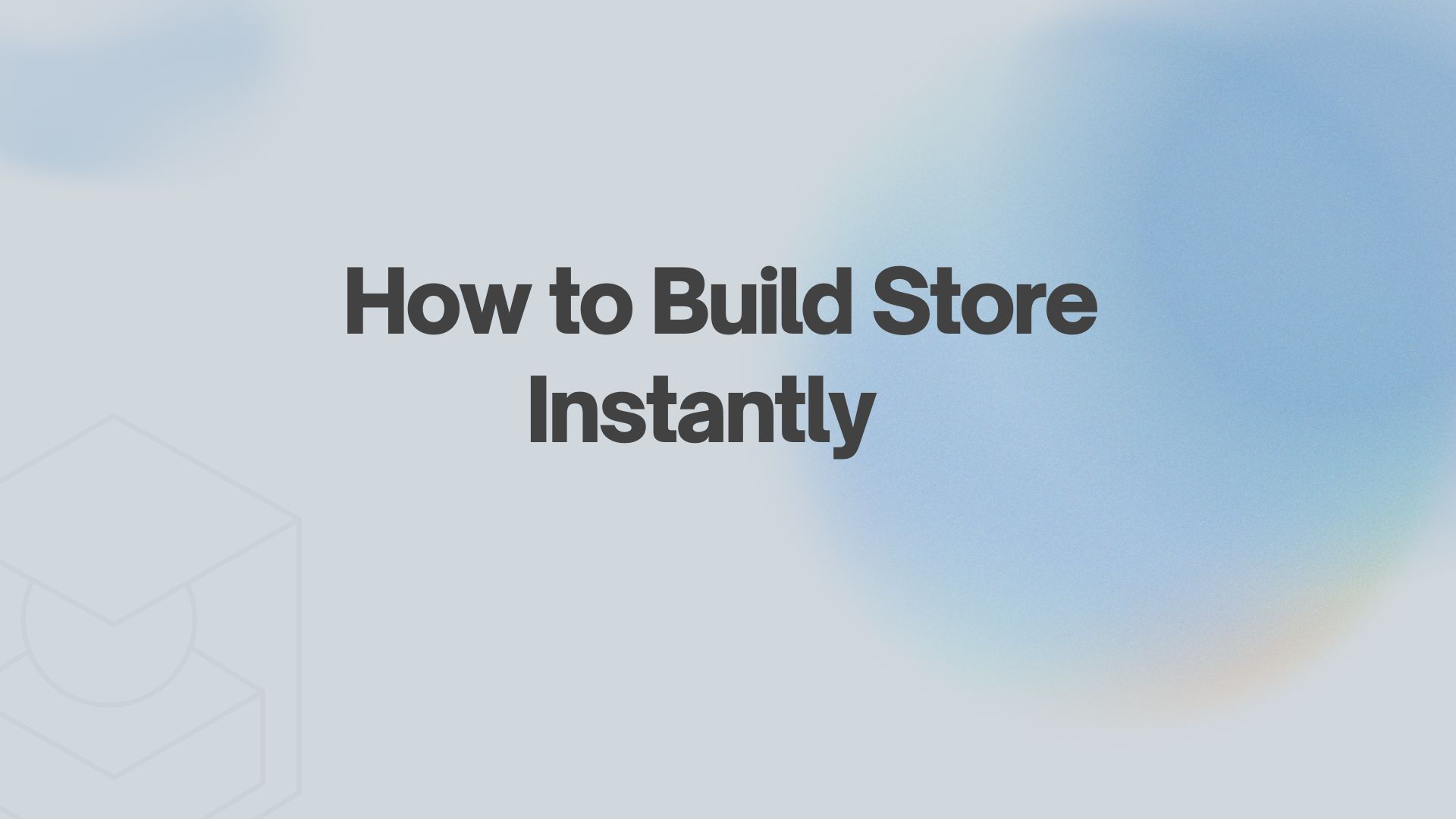 Instant Automated E-Commerce Store Generation and Architecture Analysis by TY ALPHA TECHNOLOGY