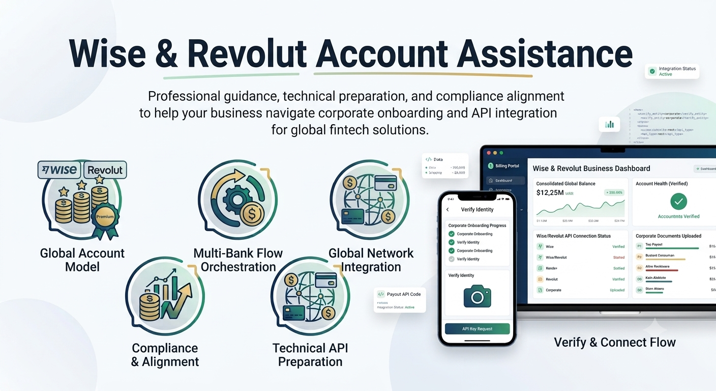 Wise and Revolut Account Assistance